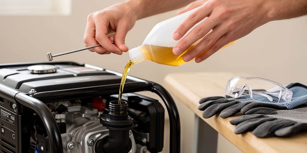 Заливка масла в маломощный двигатель