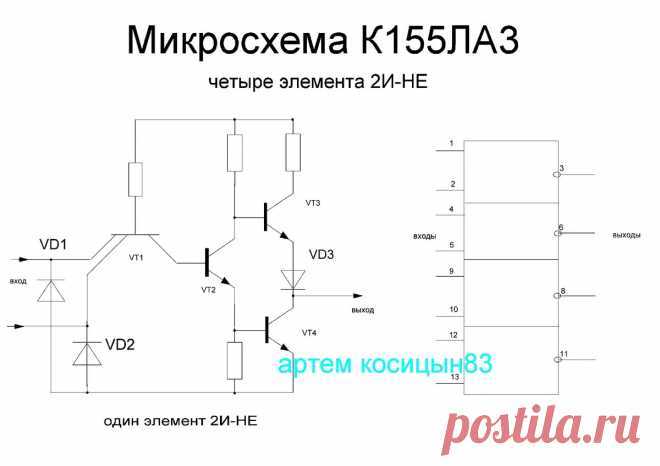 Описание микросхемы к155ла3 | joyta.ru