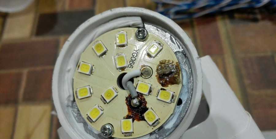 Светодиодная лампа начала моргать ремонт - морской флот
