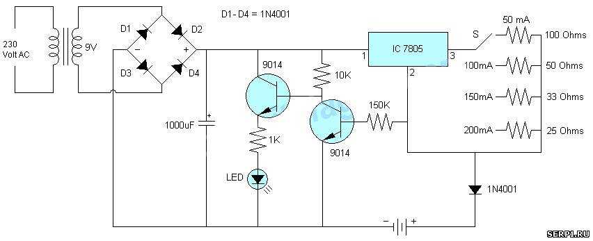 Зарядное устройство для автомобильного аккумулятора на attiny25. схема и описание