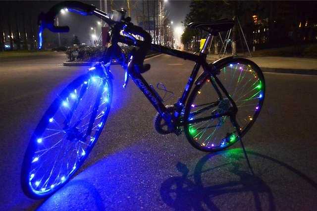 Подсветка велосипеда (колес и рамы), светодиодная и неоновая
