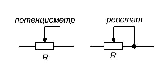 Потенциометр с выключателем схема