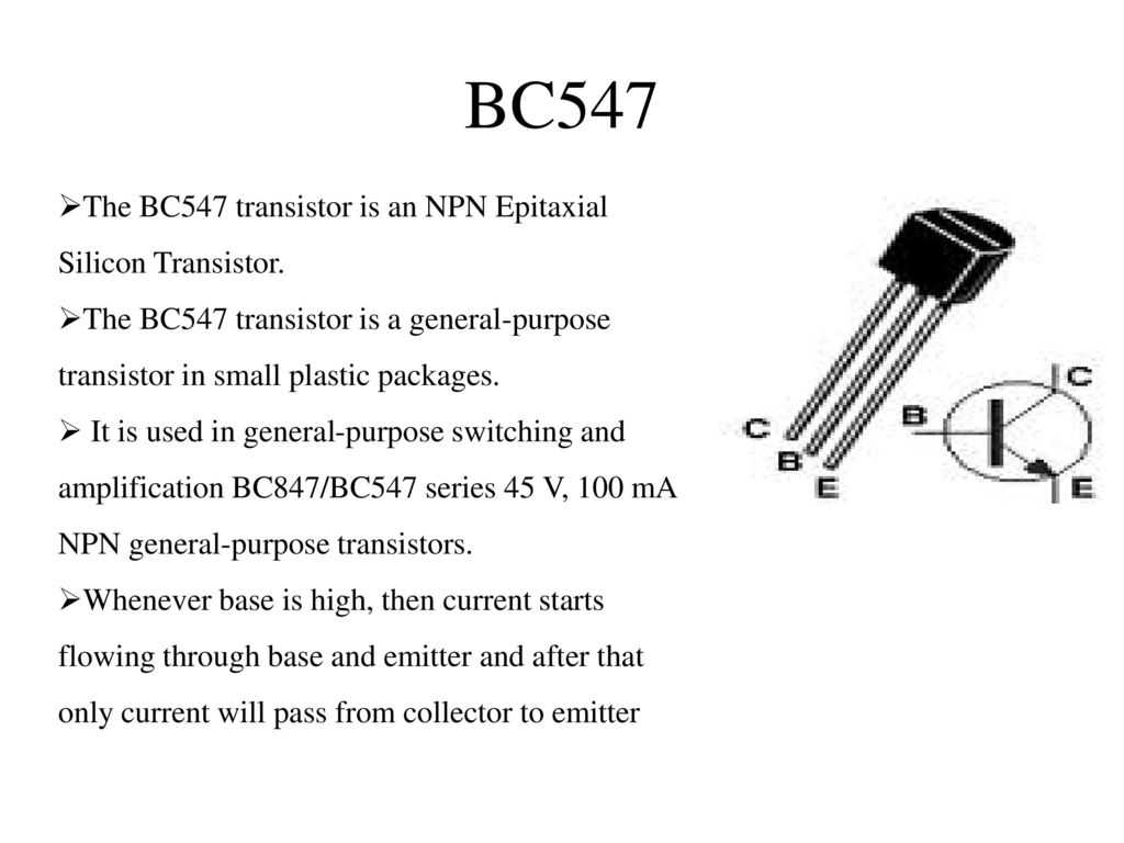 Транзистор bc547