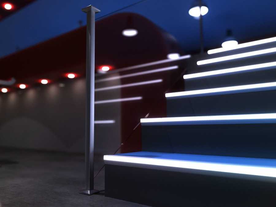 Подсветка лестницы: как подобрать подходящее освещение