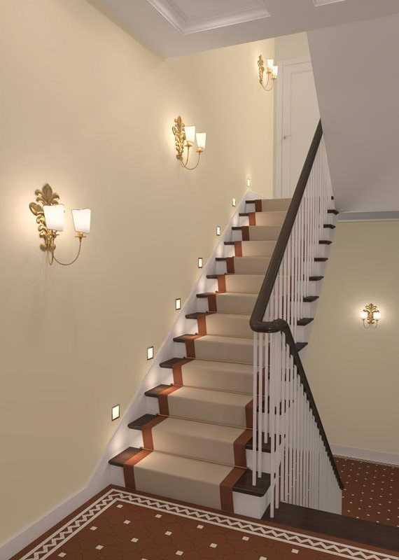 Как сделать освещение лестницы в частном доме