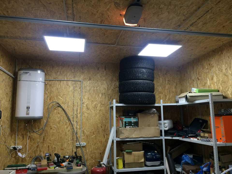 Освещение в гараже своими руками