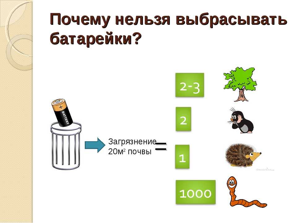 Почему нельзя выбрасывать батарейки в обычный мусор