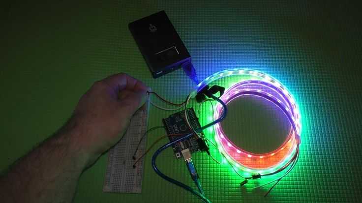 Как подключить адресную светодиодную ленту без arduino