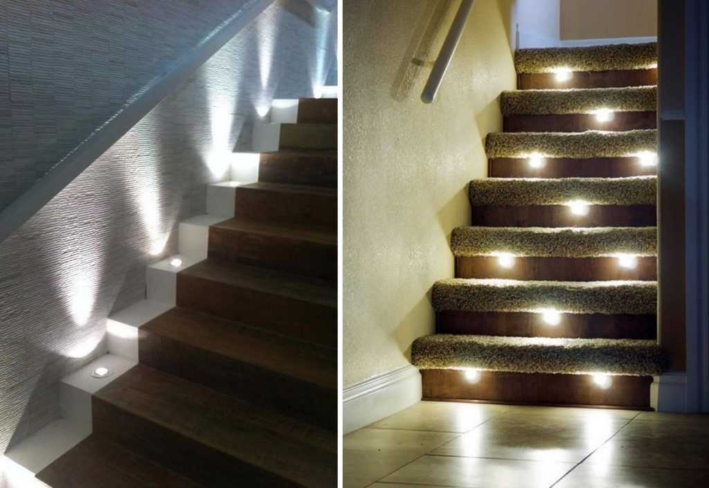 Подсветка лестницы, проверенные и полезные варианты, от чего зависит выбор освещения для ступеней