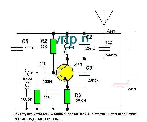 Транзисторные приемники. на одном транзисторе