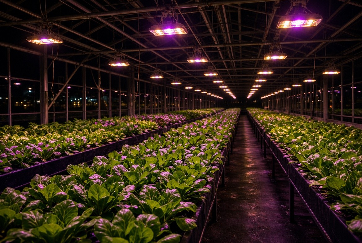 Светодиодные фитосветильники ECOLED-BIO для промышленных теплиц