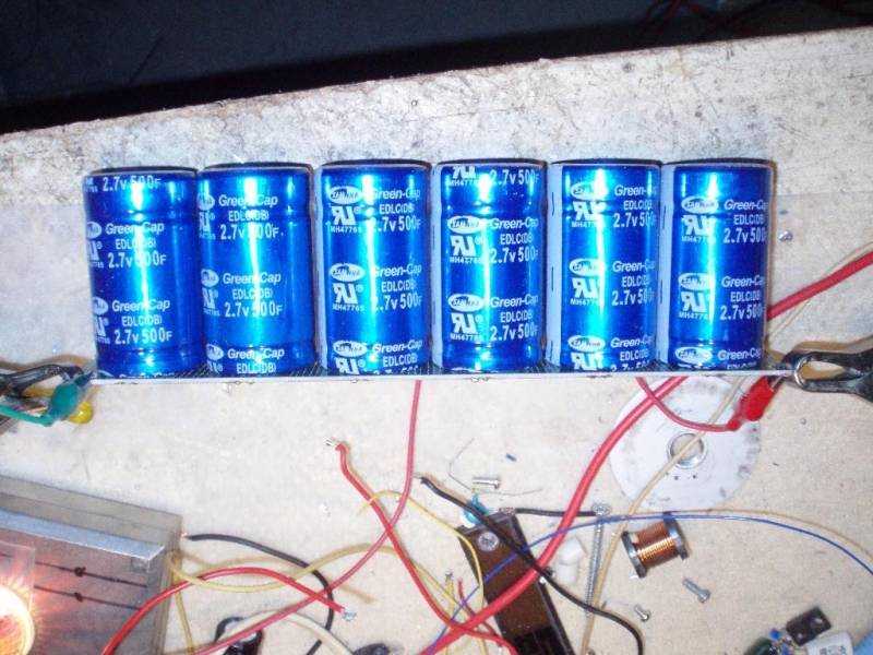 Ионисторы на замену аккумуляторным батареям | 2 схемы