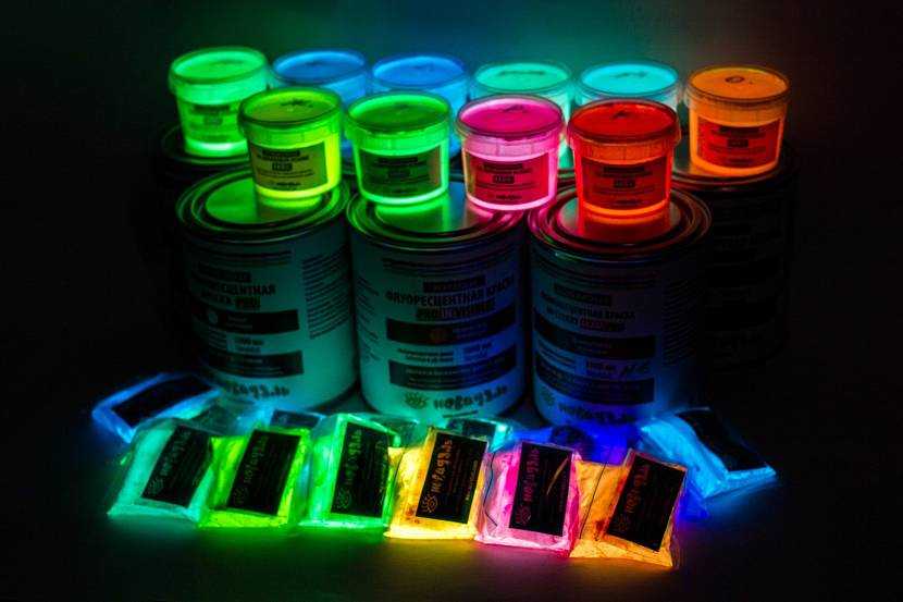 Люминесцентная краска: что это, как работает, светящаяся краска для внутренних и наружных работ