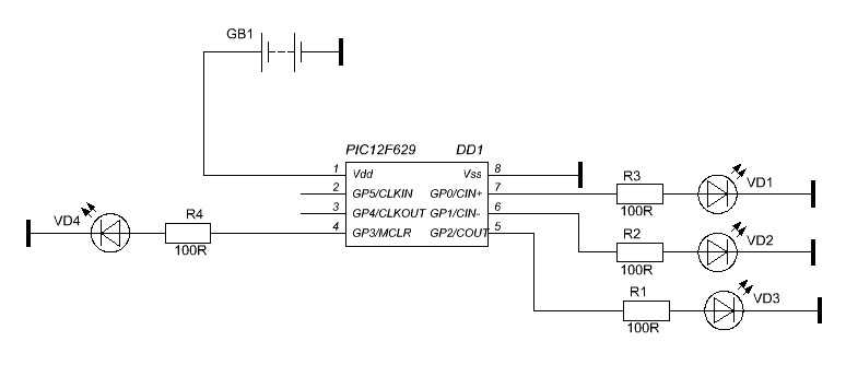 Дистанционный регулятор освещенности на микроконтроллере pic12f629 / pic12f675. схема диммера | joyta.ru