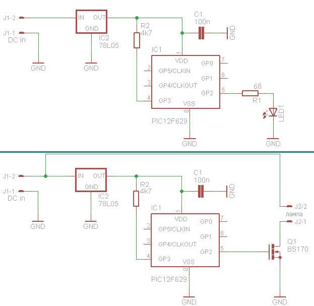 Шим-контроллер для rgb светодиодов с использованием pic pic12f629