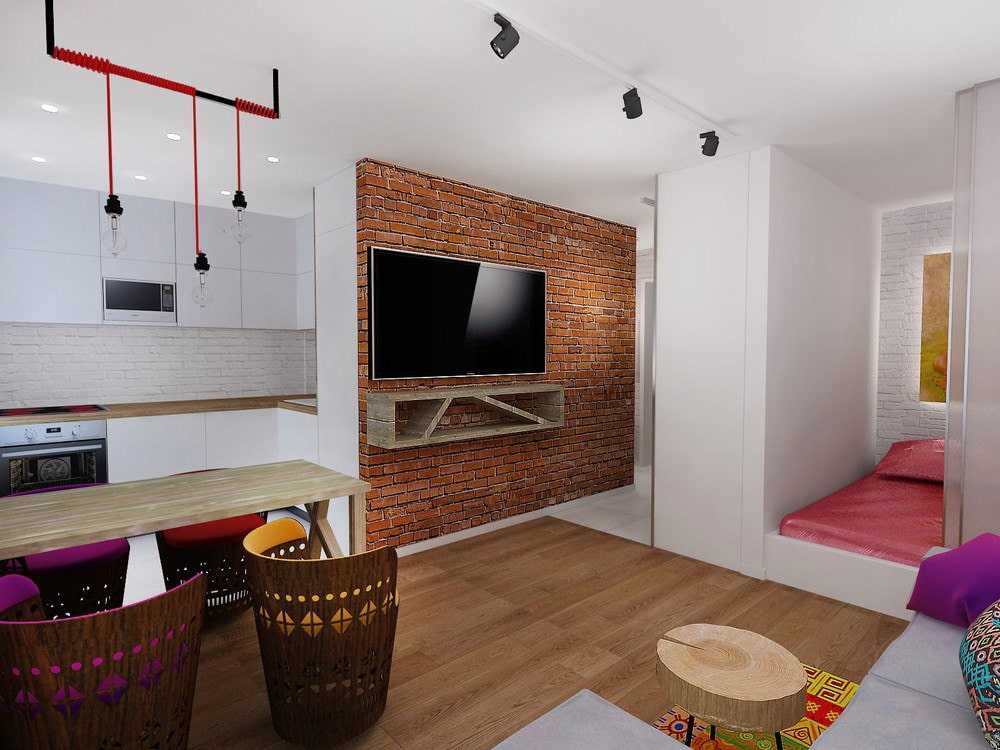 Дизайн интерьера однокомнатной квартиры: 100 лучших идей на фото