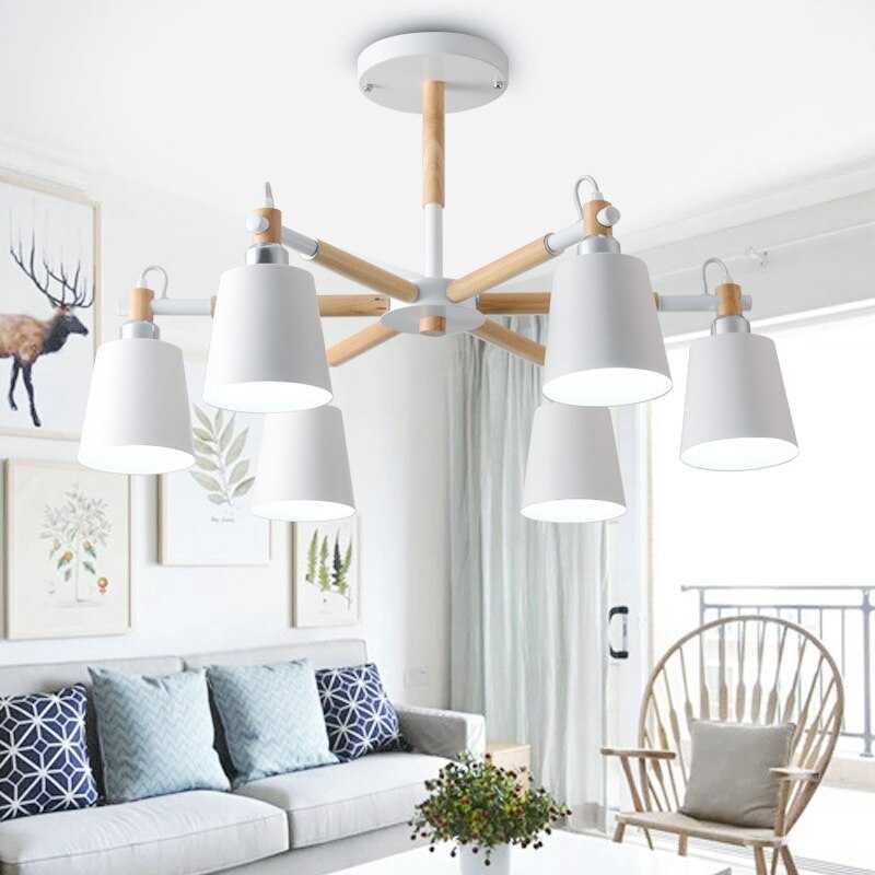 Люстры в скандинавском стиле: диодные, потолочные светильники для дома