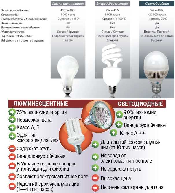 Какие лампочки лучше - светодиодные или энергосберегающие