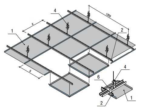 Как сделать подвесной потолок «армстронг»