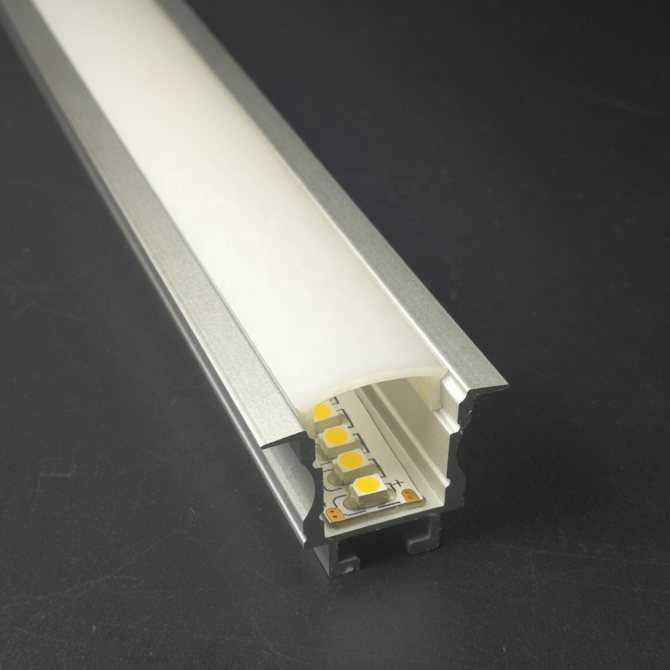 Монтаж светодиодной ленты при помощи алюминиевого профиля