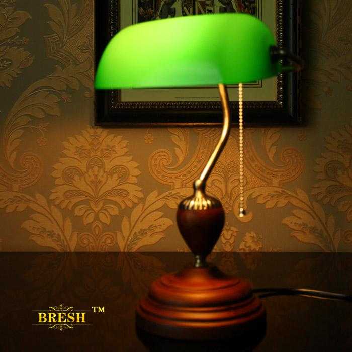 Настольные зеленые лампы