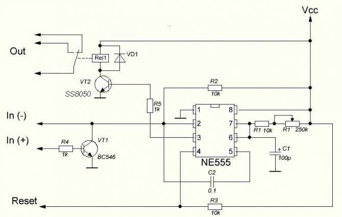 Микросхема ne555: схема включения и характеристики