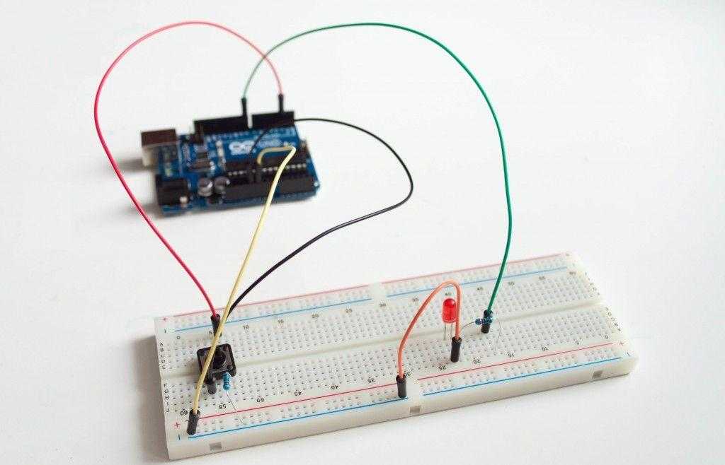 Подключение нескольких трехцветных светодиодов к arduino uno: схема и программа