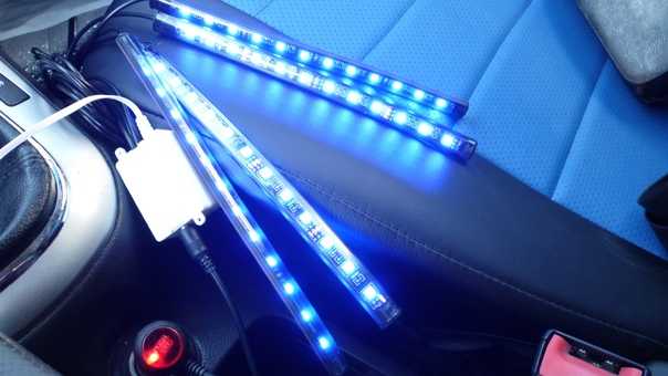 Как подключить светодиодную ленту в машине – виды и способы монтажа