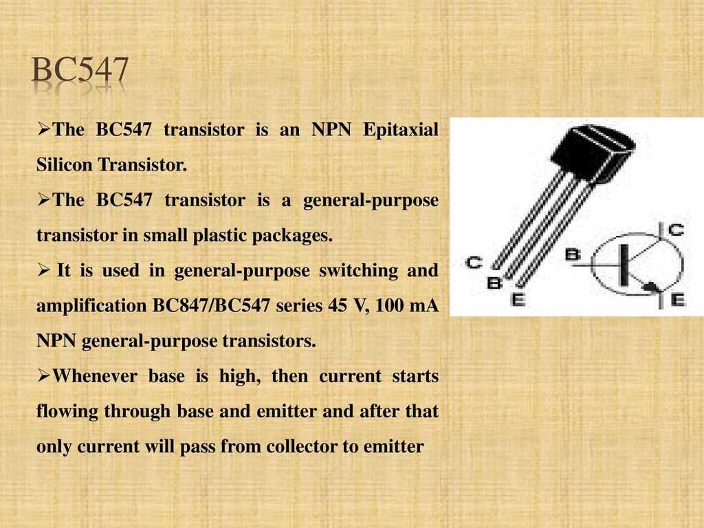 Транзистор bc547: характеристики, аналоги, datasheet