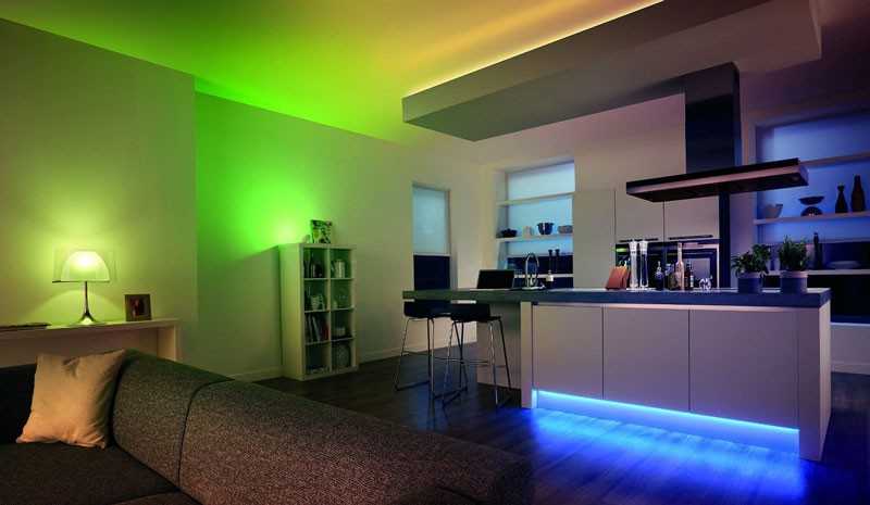 Светодиодное освещение в квартире или доме: как установить своими руками, монтаж объемной лед подсветки и схема подключения в помещении — как управлять диодным освещением