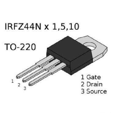 Транзистор irfz44n: характеристики, datasheet, аналоги, распиновка
