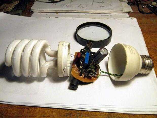 Ремонт энергосберегающих ламп своими руками - полезные рекомендации