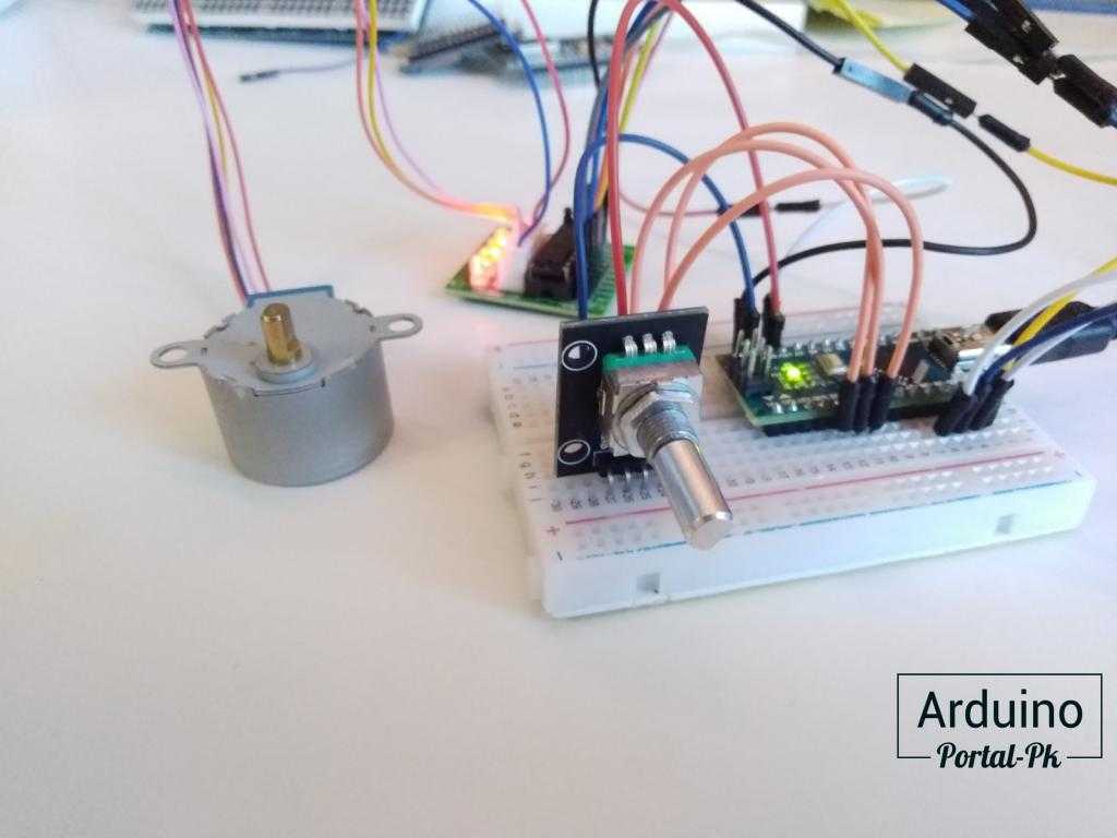 Управление и подключение шагового двигателя к ардуино (arduino)