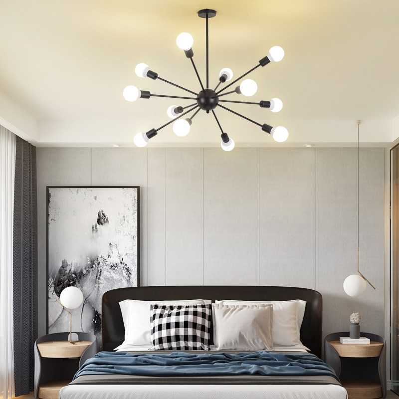 Люстра в спальню — примеры красивого дизайна интерьера с потолочной люстрой, фото самых модных моделей