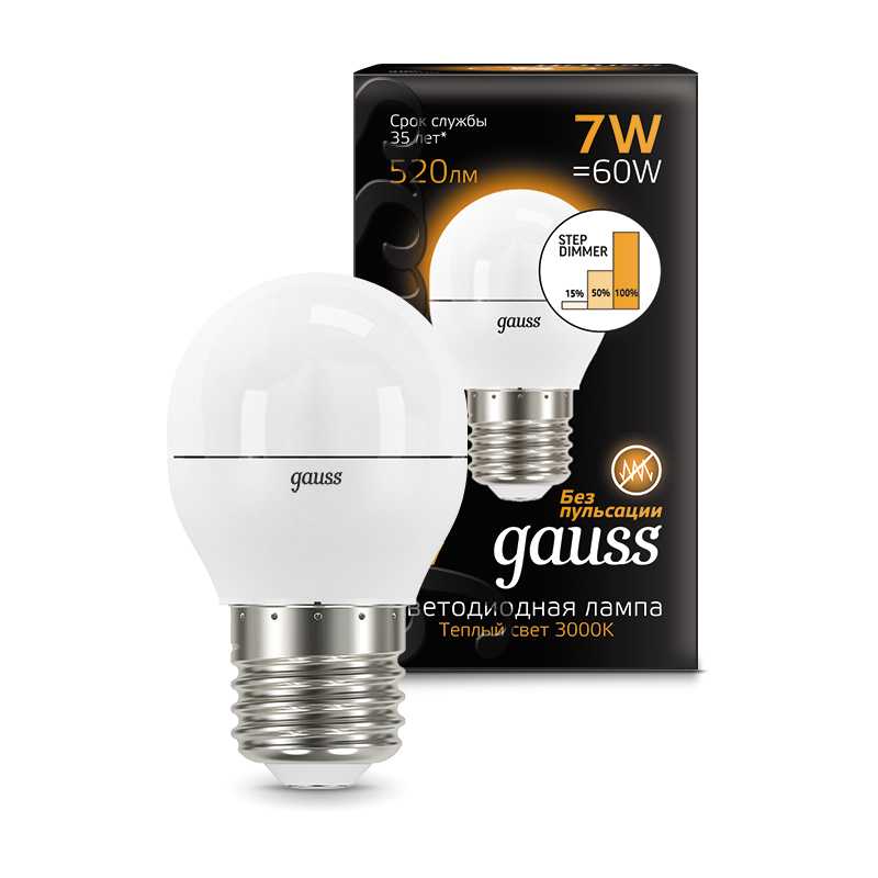 Cветодиодные лампы gauss (гаусс): модельный ряд, диммируемые модели и светильники