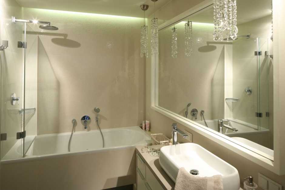 Освещение в ванной комнате: как организовать свет в ванной (+ фото)