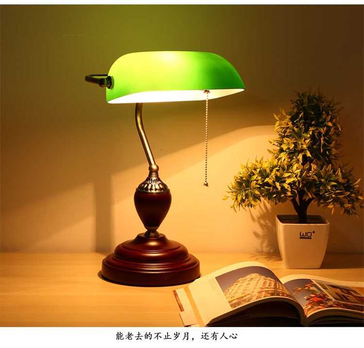 Зеленые настольные лампы