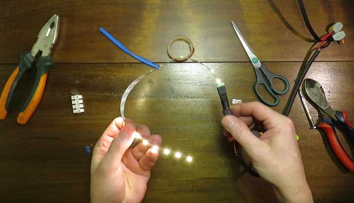 Как соединить светодиодную ленту без пайки