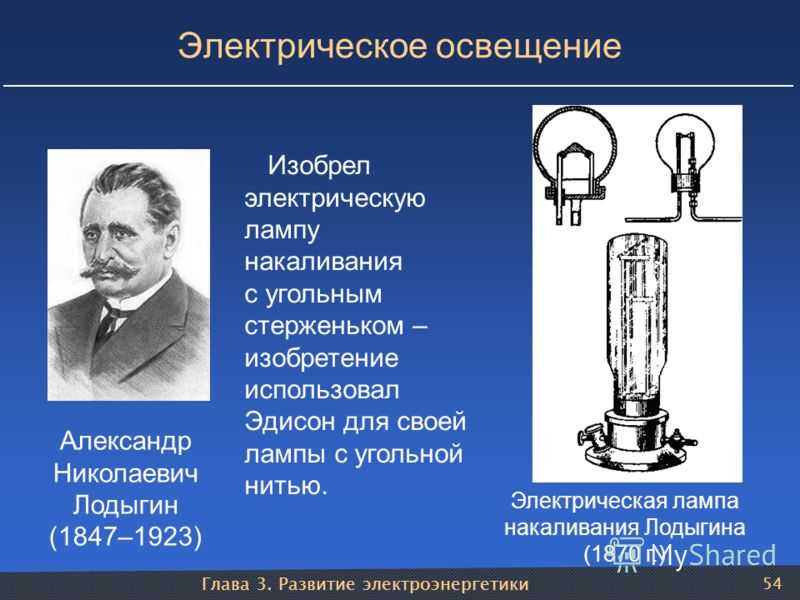 Электрическая лампочка: эдисон украл у русских открытие