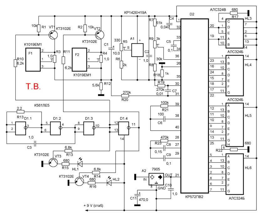 Измерение температуры с помощью микроконтроллера avr atmega32 и датчика lm35: схема и программа на с