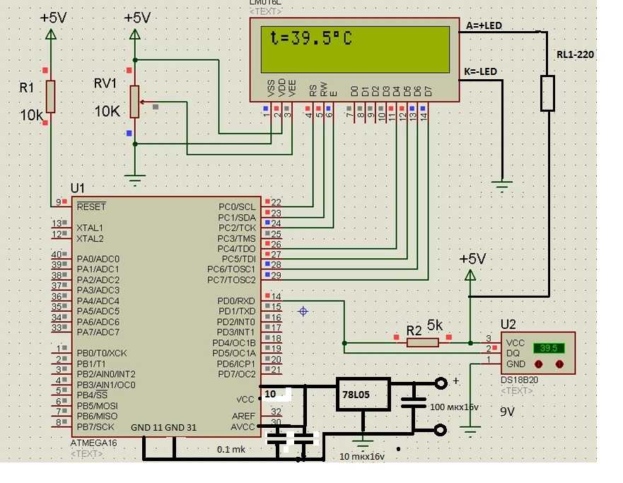 Электронный термостат на микроконтроллере attiny2313. схема и описание | joyta.ru