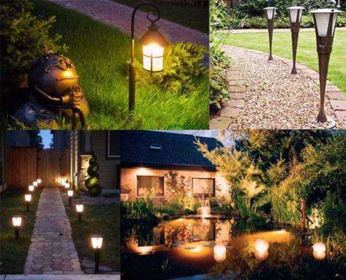 Проводка освещения в саду вдоль дорожки: инструкция с фото