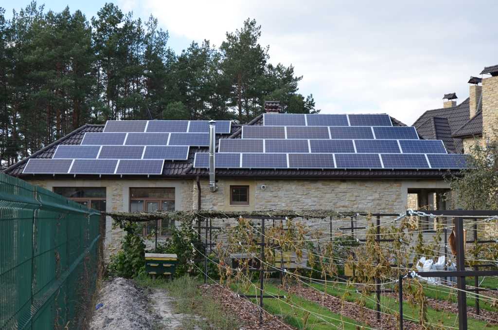 Комплект солнечных батарей для дома 15 квт