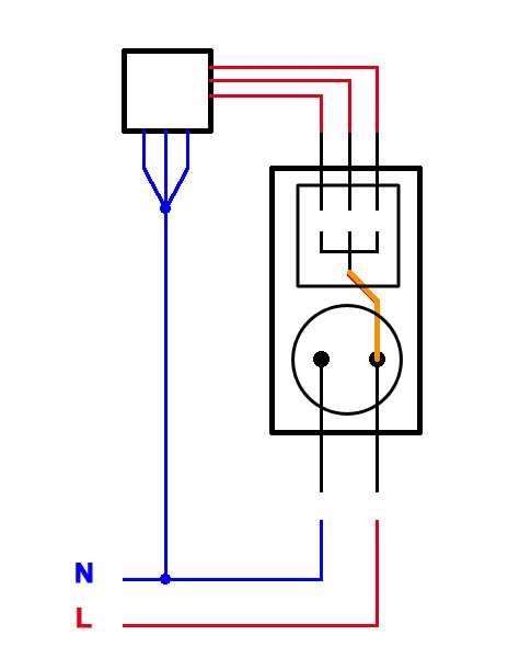 Схема разводки трехклавишного выключателя