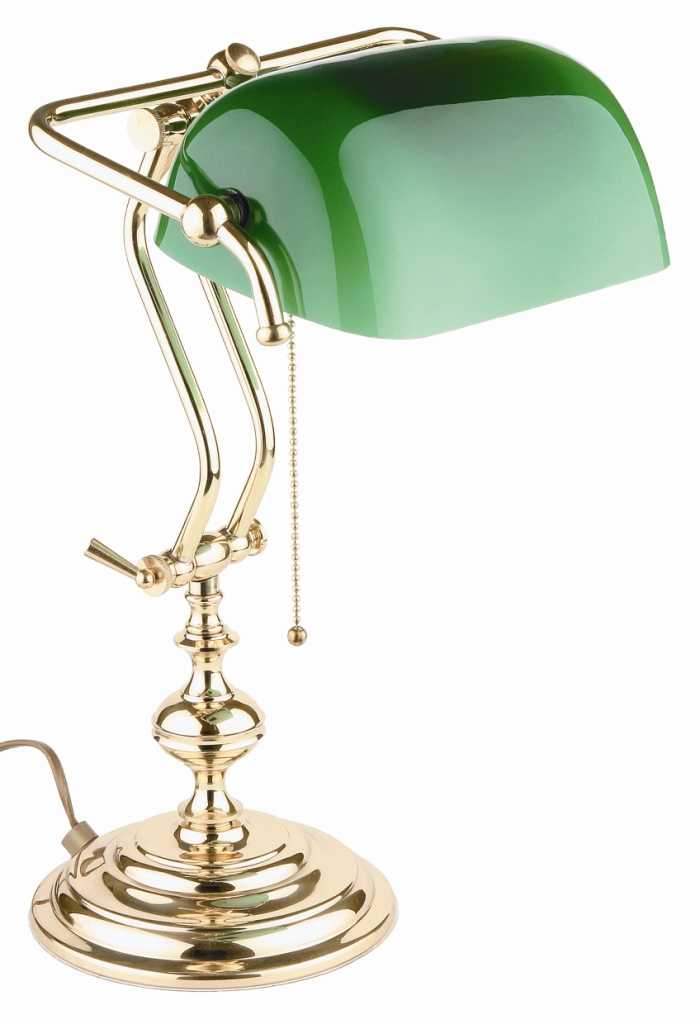 Лампа с зеленым абажуром ссср