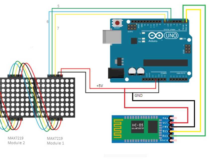 Подключение светодиодного матричного дисплея p10 к arduino: схема и программа