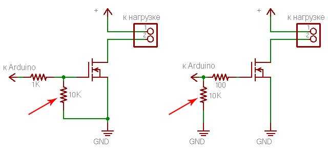Подключение транзистора к ардуино