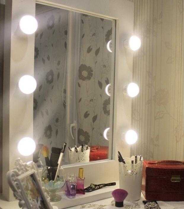 Как сделать зеркало со светодиодной подсветкой для макияжа своими руками