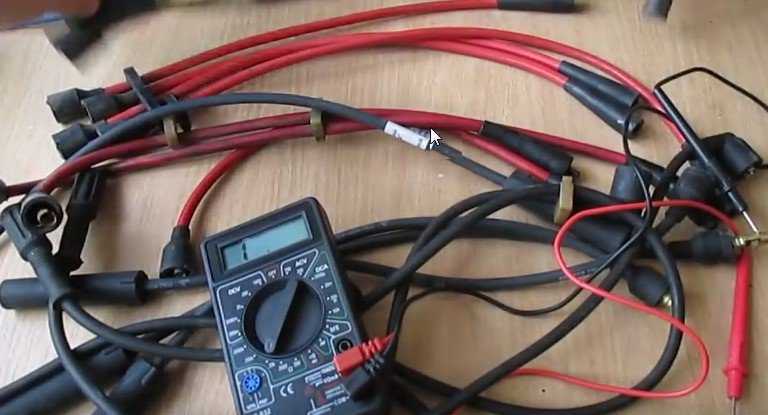 Как проверить высоковольтные провода зажигания под напряжением на авто своими руками: схема и ремонт