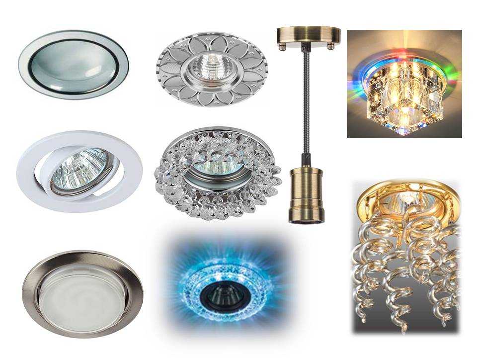 Светильники и лампы для подвесных потолков: встраиваемые, точечные, потолочные